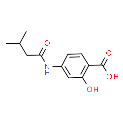2-Hydroxy-4-[(3-methylbutanoyl)amino]benzoic acid Structure