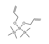 2,2-bis(allyloxy)hexamethyltrisilane Structure