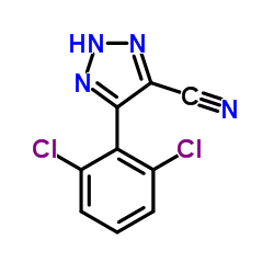 4-(2,6-DICHLOROPHENYL)-1H-1,2,3-TRIAZOLE-5-CARBONITRILE Structure