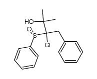 3-chloro-2-methyl-4-phenyl-3-(phenylsulfinyl)butan-2-ol Structure
