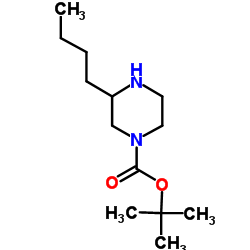 1-Boc-3-Butylpiperazine结构式