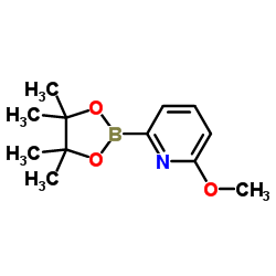 6-甲氧基吡啶-2-硼酸频哪醇酯结构式
