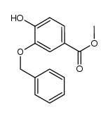 4-Hydroxy-3-(phenylMethoxy)-benzoic Acid Methyl Ester结构式