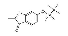 6-tert-Butyldimethylsiloxy-2-methyl-1-benzofuran-3(2H)-one Structure