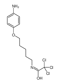 N-[5-(4-aminophenoxy)pentyl]-2,2,2-trichloroacetamide Structure