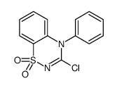3-chloro-4-phenyl-1λ6,2,4-benzothiadiazine 1,1-dioxide Structure