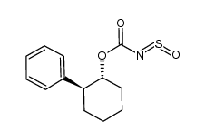 N-sulfinylcarbamate of trans-2-phenylcyclohexanol结构式