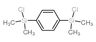 1,4-亚苯基双(氯二甲基硅烷)结构式