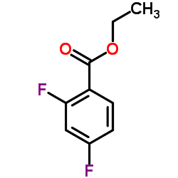 2,4-二氟苯甲酸乙酯结构式