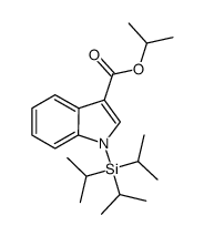 isopropyl 1-(triisopropylsilyl)-1H-indole-3-carboxylate结构式