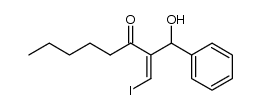 (Z)-2-(hydroxy(phenyl)methyl)-1-iodooct-1-en-3-one Structure