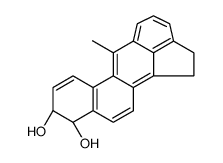 (9S,10S)-6-methyl-1,2,9,10-tetrahydrobenzo[j]aceanthrylene-9,10-diol结构式