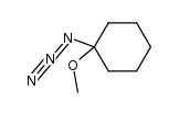 1-azido-1-methoxycyclohexane Structure