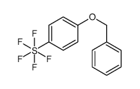 pentafluoro-(4-phenylmethoxyphenyl)-λ6-sulfane Structure