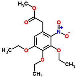 Methyl (3,4,5-triethoxy-2-nitrophenyl)acetate Structure
