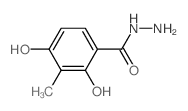 2,4-dihydroxy-3-methylbenzohydrazide(SALTDATA: FREE) Structure