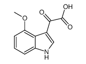 2-(4-methoxy-1H-indol-3-yl)-2-oxoacetic acid Structure