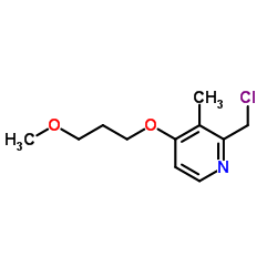 2-(氯甲基)-4-(3-甲氧基丙氧基)-3-甲基吡啶结构式