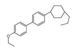 反式-4-乙氧基-4’-(4-丙基环己基)-1,1’-联苯结构式