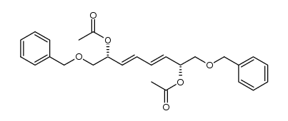 (2R,7R)-2,7-di-O-acetyl-1,8-di-O-benzyl-23,5E-octadiene-1,2,7,8-tetraol Structure