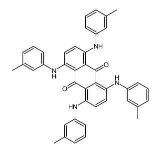 1,4,5,8-tetrakis(3-methylanilino)anthracene-9,10-dione Structure