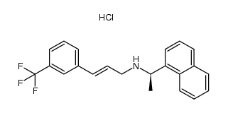 (R)-α-methyl-N-[3-[3-(trifluoromethyl)phenyl]propyl-2-ene]-1-naphthalenemethaneamine hydrochloride Structure