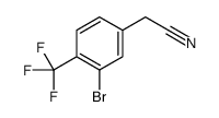 2-[3-bromo-4-(trifluoromethyl)phenyl]acetonitrile Structure