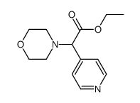 ethyl morpholin-4-yl(pyridin-4-yl)acetate结构式