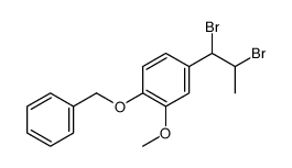 4-(1,2-dibromopropyl)-2-methoxy-1-phenylmethoxybenzene结构式