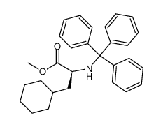N-Triphenylmethyl-cyclohexylalanine methyl ester Structure