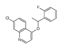 7-chloro-4-[1-(2-fluorophenyl)ethoxy]quinoline Structure