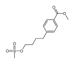 methyl 4-(4-methylsulfonyloxybutyl)benzoate结构式