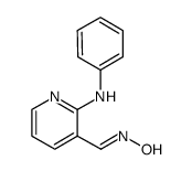 (E)-2-(phenylamino)nicotinaldehyde oxime Structure