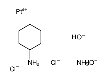 azane,cyclohexanamine,platinum(4+),dichloride,dihydroxide Structure