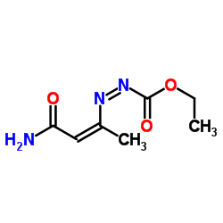 Diazenecarboxylic acid,(3-amino-1-methyl-3-oxo-1-propenyl)-,ethyl ester (9CI) Structure