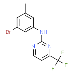 N-(3-溴-5-甲基苯基)-4-(三氟甲基)嘧啶-2-胺结构式