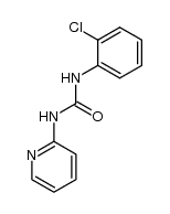 N-(2-chlorophenyl)-N'-(2-pyridyl)urea结构式