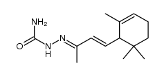 (+/-)-4t-(2,6,6-trimethyl-cyclohex-2-enyl)-but-3-en-2-one semicarbazone结构式