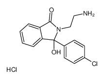 2-(2-Aminoethyl)-3-(4-chlorophenyl)-3-hydroxyphthalimidine Hydrochloride Structure