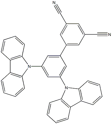 3',5'-二(咔唑-9-基)-[1,1'-联苯] -3,5-二碳腈结构式