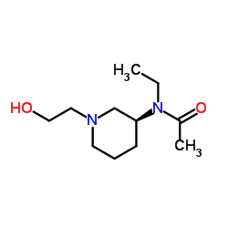 N-Ethyl-N-[(3S)-1-(2-hydroxyethyl)-3-piperidinyl]acetamide结构式