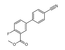 4-氰基-4-氟-[1,1-联苯]-3-羧酸甲酯结构式
