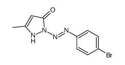 2-[(4-bromophenyl)diazenyl]-5-methyl-1H-pyrazol-3-one结构式