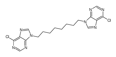 6-chloro-9-[8-(6-chloropurin-9-yl)octyl]purine Structure