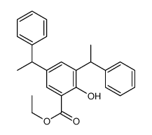 ethyl 2-hydroxy-3,5-bis(1-phenylethyl)benzoate Structure