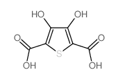 2,5-Thiophenedicarboxylicacid, 3,4-dihydroxy- Structure