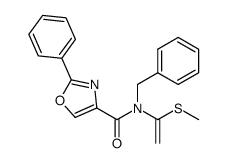 N-Benzyl-N-<1-(methylsulfanyl)ethenyl>-2-phenyloxazole-4-carboxamide Structure