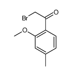 2-溴-1-(2-甲氧基-4-甲基苯基)乙酮结构式