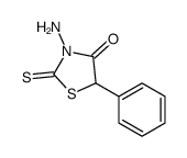 3-amino-5-phenyl-2-sulfanylidene-1,3-thiazolidin-4-one结构式