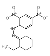 N-[(2-ethylcyclohexylidene)amino]-2,4-dinitroaniline Structure